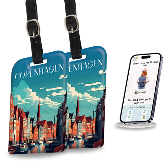 Smart Bag Security Tag - Copenhagen [Pack 2]-0