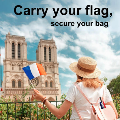 Smart Bag Security Tag - France Flag [Pack 2]-2
